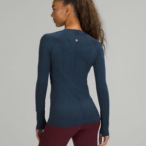 lululemon Size 4 Navy Blue Swiftly Tech Long Sleeve